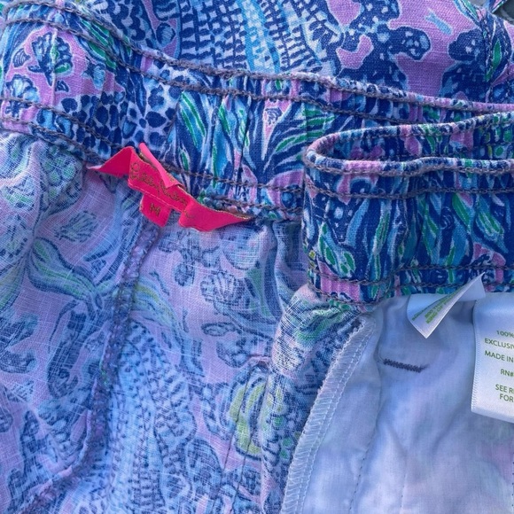 Lilly Pulitzer Blue and Purple Ankle-Length Cropped Pants - Picture 8 of 8